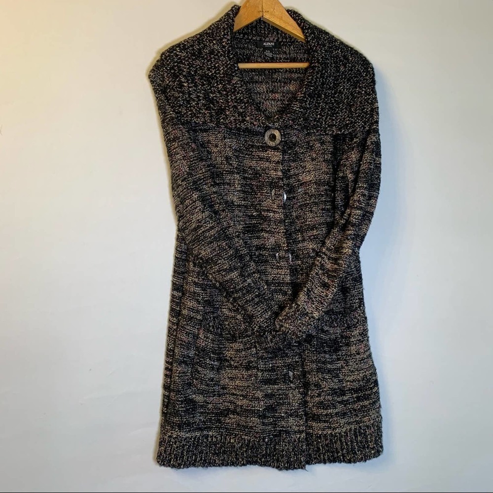 Alfani Multicolor Long Sweater Cardigan Petite S